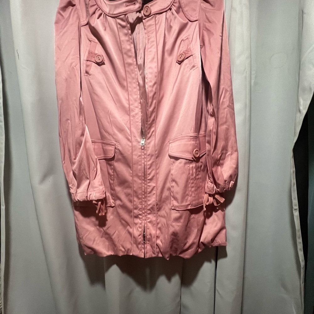 INC International Concepts Pink Trench Coat